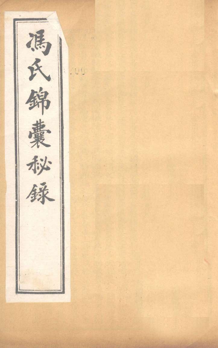 冯氏锦囊秘录杂症大小合参  卷12、卷13